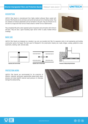 Bitumen Impregnated Fillers and Protection Boards