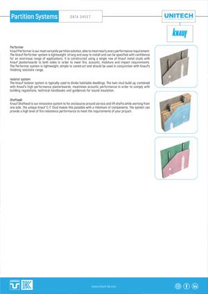 Partition Systems - Knauf